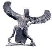 bronze figurine of nike